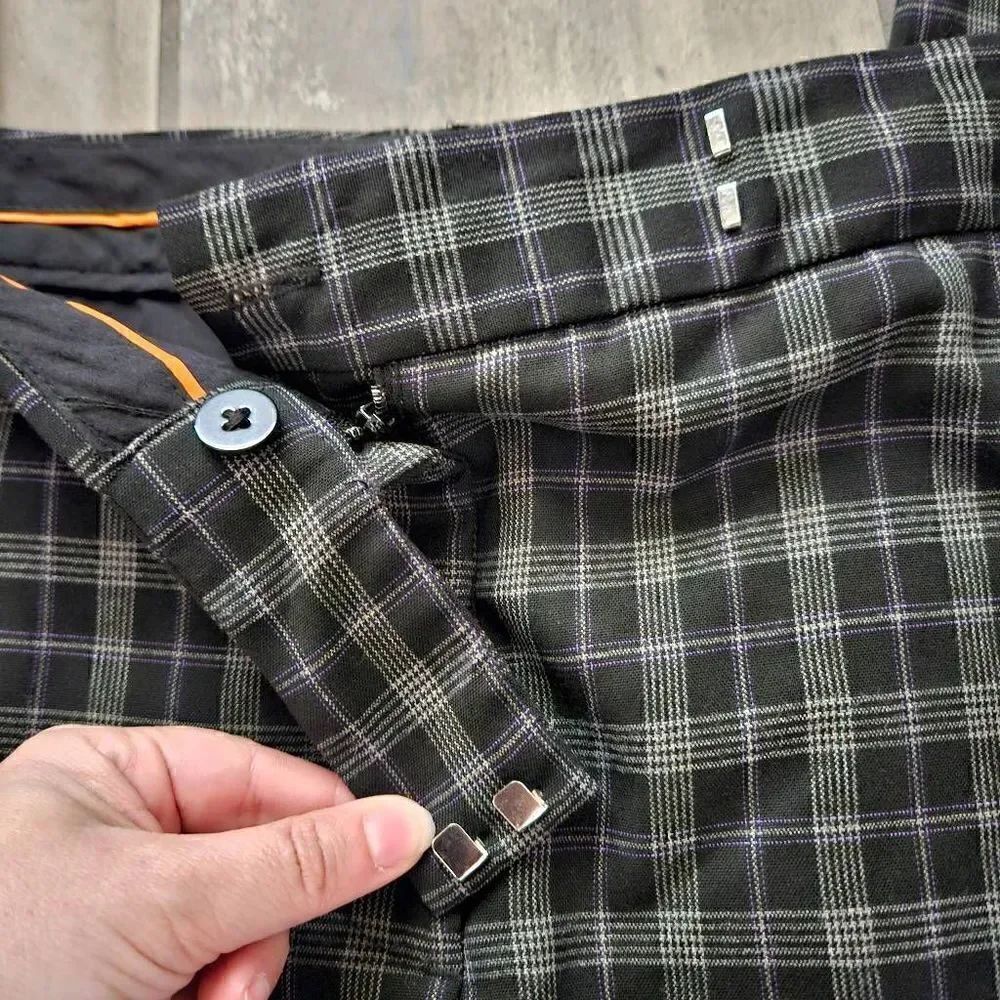 Joe Fresh Plaid Slacks - Picture 3 of 7